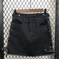 Jupe en jean taille haute à bretelles latérales pour femmeJupe trapèze 3718
