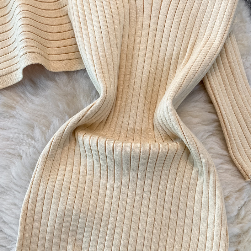 Robe à bretelles en maille fine 3763