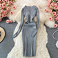Jupe mi-longue Hepburn taille fine 3785