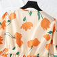 High waist Platycodon grandiflorum French smoked fishtail skirt  3732