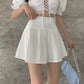 Jupe taille haute, été, nouveau style, jupe plissée noire et jupe blanche 3647
