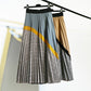 Plaid skirt, vintage pleated skirt, classic skirt  3680