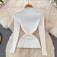 Woolen vest dress two piece stand collar knit bottoming shirt  3771