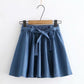 Nouveau style, jolie petite jupe en jean fraîche, jupe MINI taille élastique pour étudiantes 3613