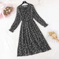 Robe fleurie vintage en mousseline de soie série fée super fée 4018