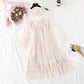 Robe en maille douce super fée poupée ample jupe trapèze 4372