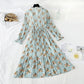 New Vintage broken flower Platycodon grandiflorum skirt Fairy Forest Series  4699