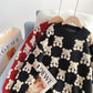 Pull rétro japonais paresseux pull ample 5082