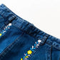 Jupe en jean tendance, style court, broderie tube droit, fermeture éclair, jupe jeunesse 3619