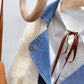 Manteau en faux pull cousu en denim, cardigan tricoté 5038