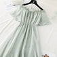 Robe en coton et lin à une épaule Robe en coton et lin à une épaule 4139