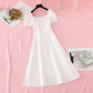 Robe légère mature à taille fine 4184