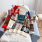 Pull col montant sœurs de Noël nouveau haut tricoté 4924