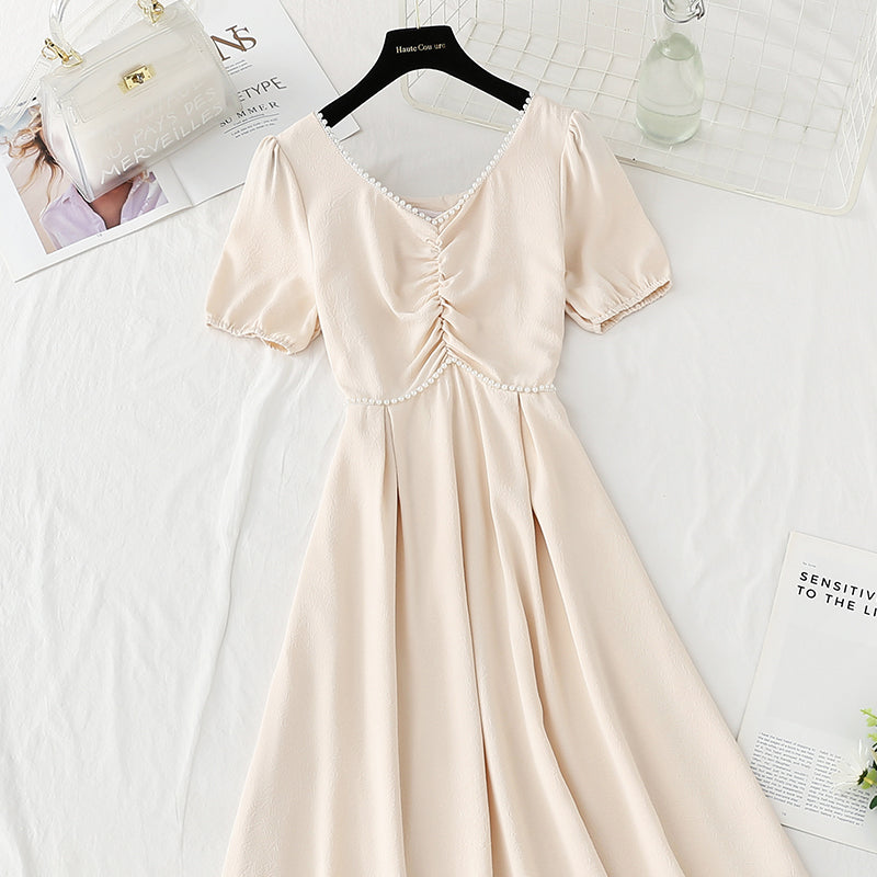 Robe coupe-vent douce jupe longue pour femme pause thé d'été 4862
