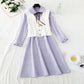 New women's gentle style, thin and high waistcoat two-piece set  3917