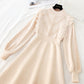 Robe Hepburn vintage coupe française taille fine 4778
