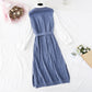Chemise longue jupe en laine au dessus du genou jupe de costume 3998