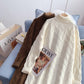 Robe longue à fond plat avec jupe intérieure ample en laine épaisse 4928
