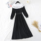 Revers, visage souriant, taille et jupe fine 3903