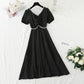 Robe coupe-vent douce jupe longue pour femme pause thé d'été 4862