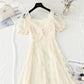 Robe en dentelle avec petite jupe taille fine 4422