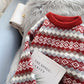 Le pull rouge est rétro et paresseux 5075