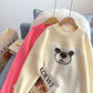 Pull ours rose mignon pour femme 4930