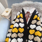 Pull cardigan vieillissant Love pull pull manteau 5102
