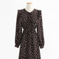 Robe fleurie vintage, jupe fine, parfumée et de longueur moyenne 3740