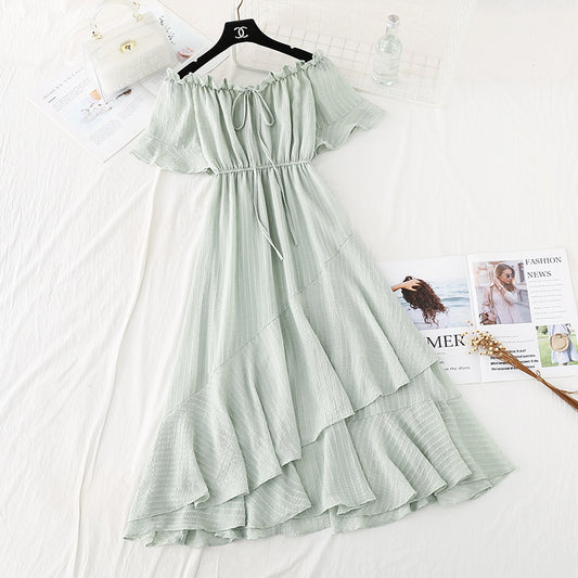 One shoulder cotton linen dress one shoulder cotton linen dress  4139