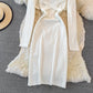 Robe en maille moulante avec col et hanches 3756