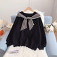 Pull ample de style universitaire pour femme 5090
