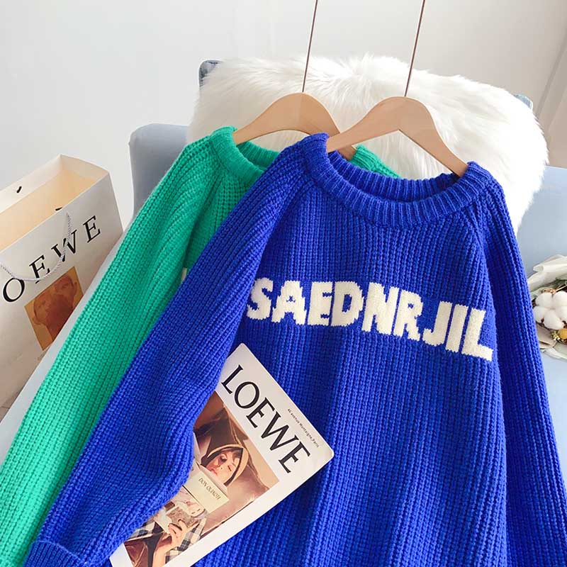 Klein Blue premium loose sweater  5223