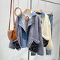 Manteau en faux pull cousu en denim, cardigan tricoté 5038