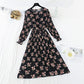 Robe fleurie coupe vent douce pour femme Robe de fée en mousseline de soie 3861