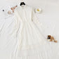 Robe en maille de dentelle Jupe super fée française longueur genou 4365