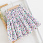 Jupe fleurie petite et fraîche, jupe trapèze épissée, jupe taille haute, jupe parapluie 3574 