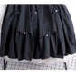 Jupe bouffante perlée, nouvelle, unie noire/blanche, décontractée, jupe ample 3545