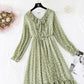 Robe fleurie vintage en mousseline de soie série fée super fée 4018