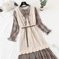 Robe en mousseline de soie rouge Fashion Net pour femme 3865