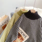 Pull col montant pour femme, chemise à bas, haut intérieur paresseux 5196