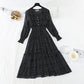 La nouvelle taille est fine et la robe vintage en mousseline 3860