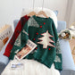 Portez une veste tricotée paresseuse à l'extérieur du style de Noël 4942