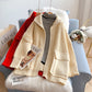 Manteau pull à col montant et grandes poches avec fermeture éclair 5190