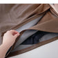 Irregular PU leather high waist wrap hip slim fashion skirt  5576