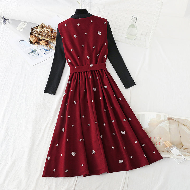 Christmas fashion suit two-piece skirt  4064