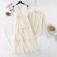 Robe japonaise coupe-vent douce avec maille 3989