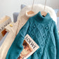 Pull col roulé torsadé pull pull top 5191