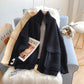 Manteau pull à col montant et grandes poches avec fermeture éclair 5190