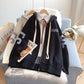 Pull cardigan à capuche bleu Klein Bodyguard 5247
